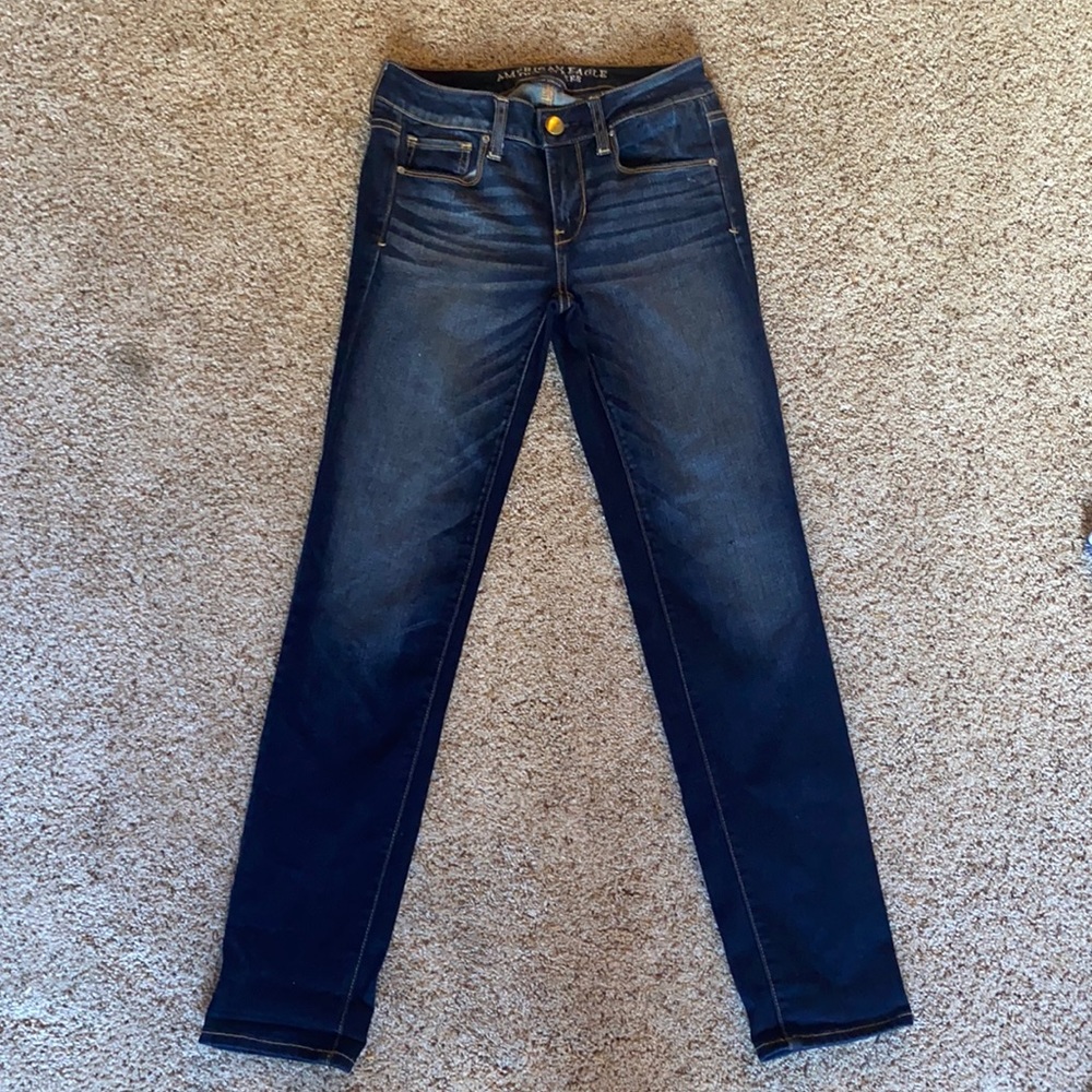 American Eagle dark-wash jeans
